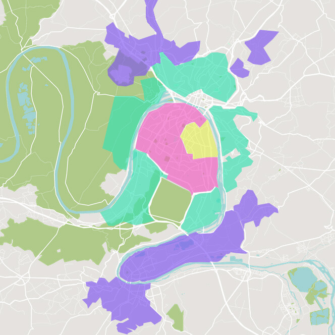 Carte permettant de connaître les zones d'interventions des équipes de SAS Mallet